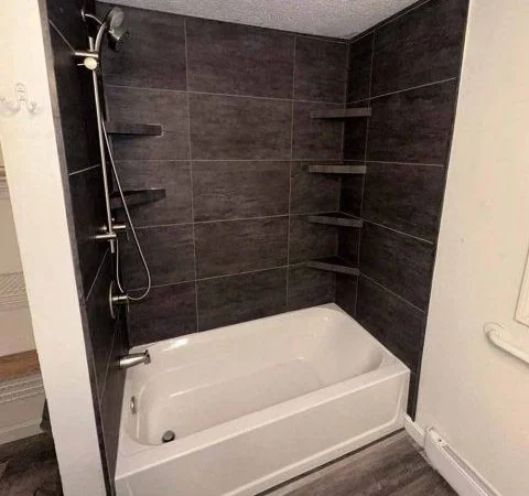 Completed one-day Bath Flip bathroom remodel